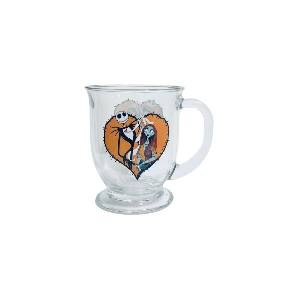 Disney The Nightmare Before Christmas Jack Pumpkin King 15 oz. Glass Coffee Mug